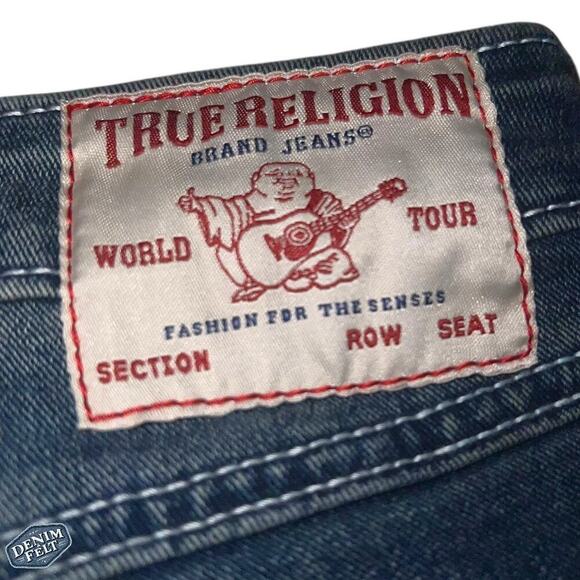 True Religion Women’s JENNIE MID RISE FLAP SKINNY Blue Denim JEAN | NEW/NWT!! - Picture 7 of 16